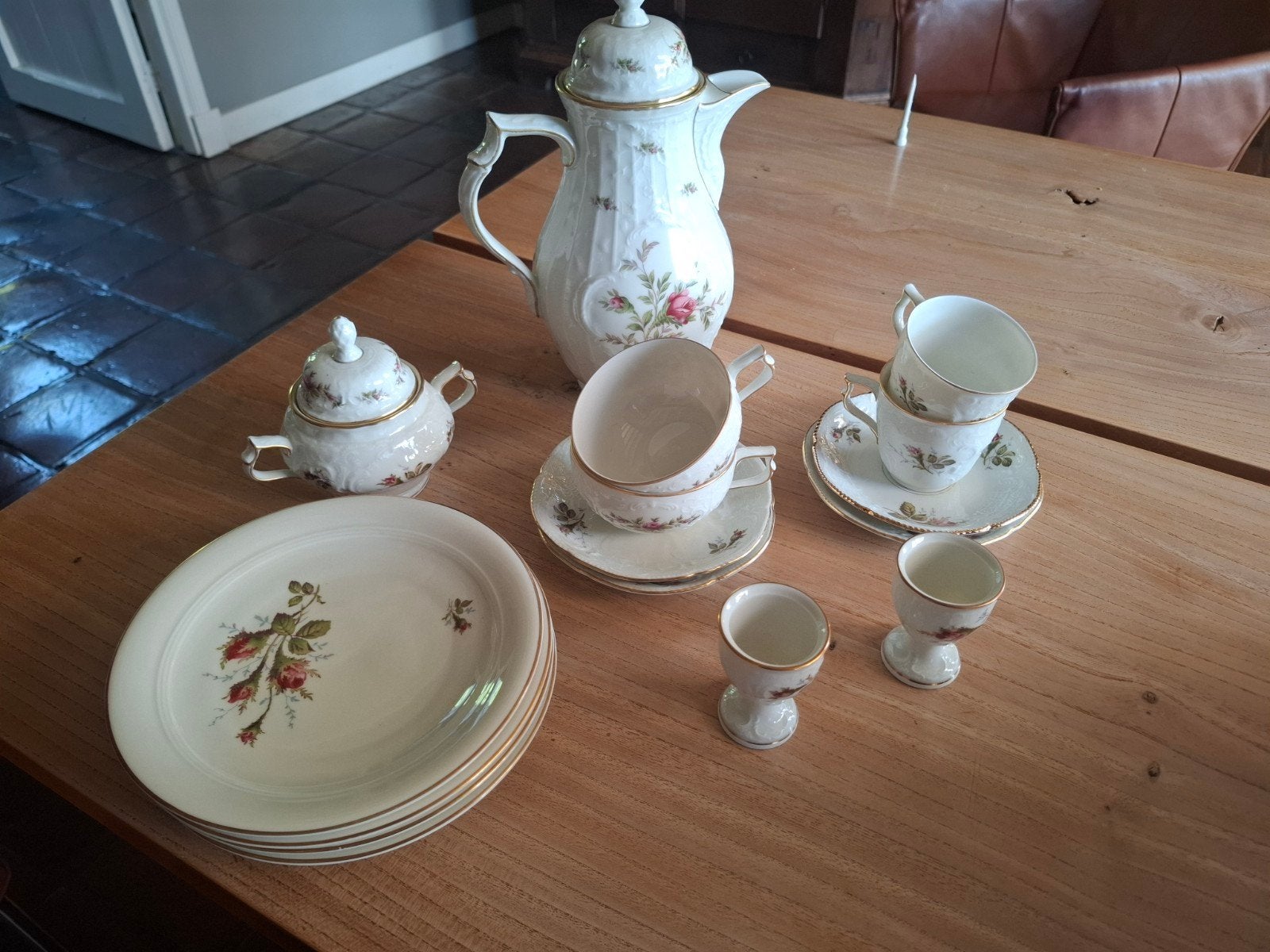 Rosenthal Classic Rose Servies - Ontbijt/Koffie/Thee Set, Ophalen