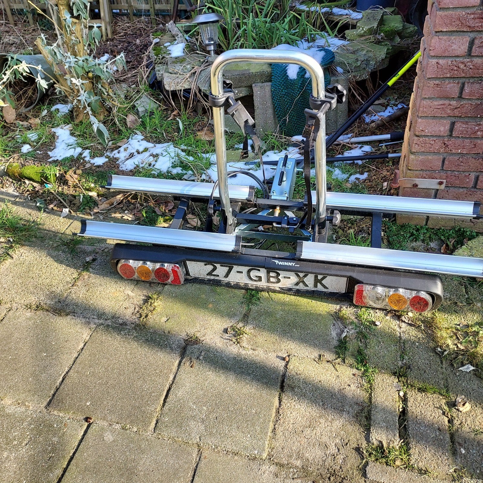 Twinny Load e-Carrier Base fietsendrager, Auto diversen, Ophalen, Gebruikt, 2 fietsen, Trekhaakdrager
