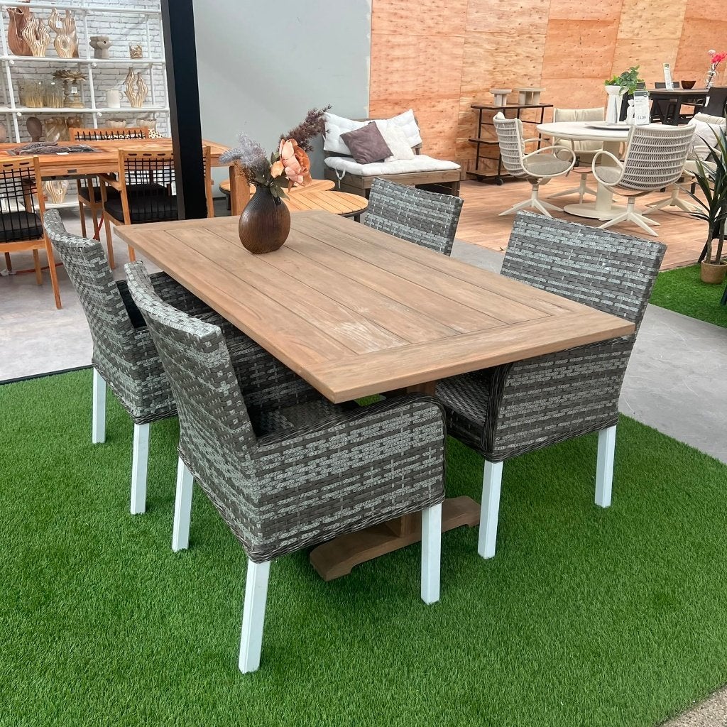 Berkeley-Utah Tuinset | Showroommodel, Ophalen, 4 zitplaatsen, Gebruikt, Teakhout