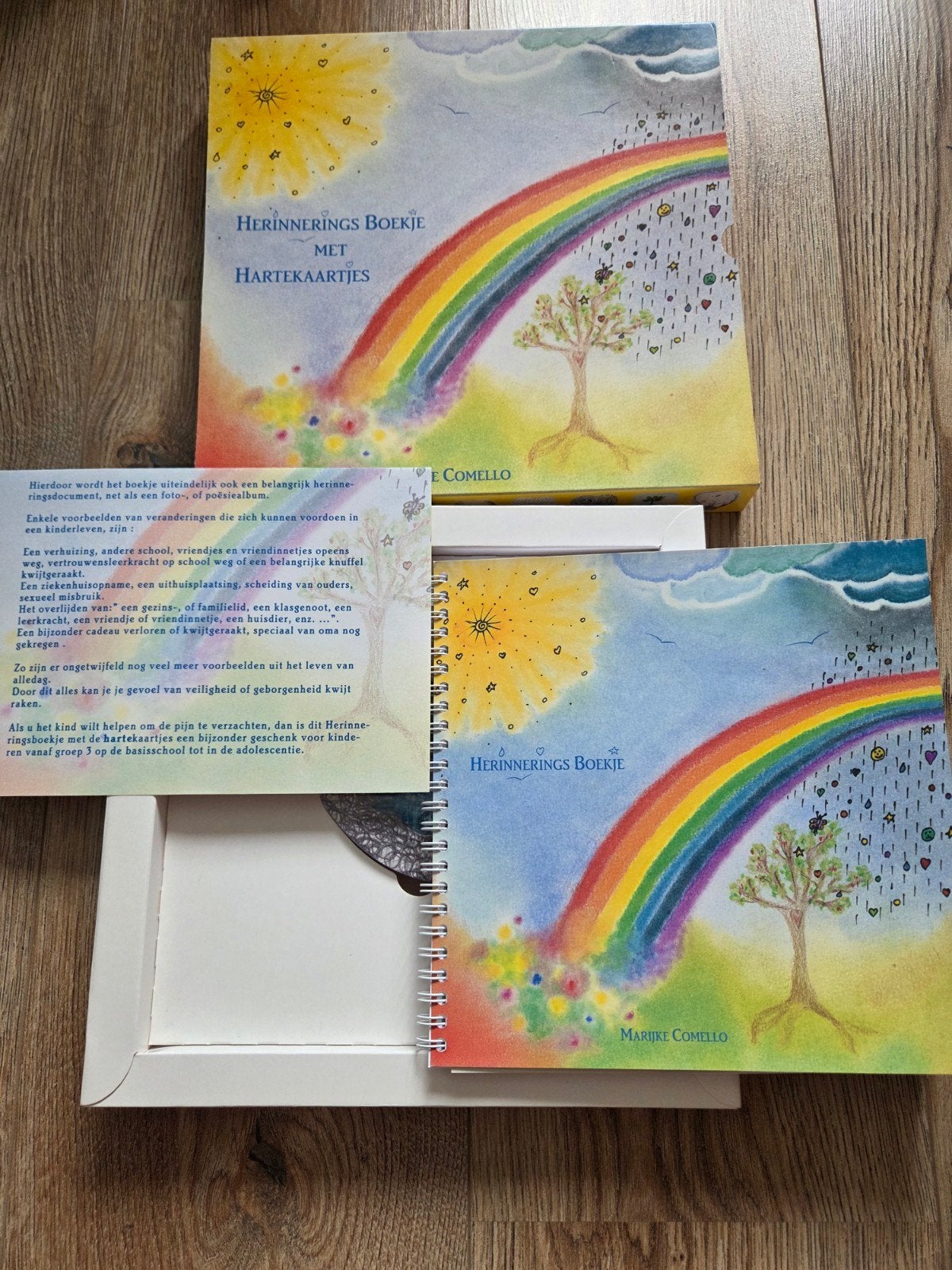 Herinneringsboekje met Hartekaartjes - Marijke Comello, Ophalen of Verzenden, Nieuw, 3 tot 4 jaar