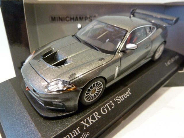 Minichamps Jaguar XKR GT3 Street 2008 Grijs 1:43 400081390, Ophalen of Verzenden, Nieuw, Auto, MiniChamps
