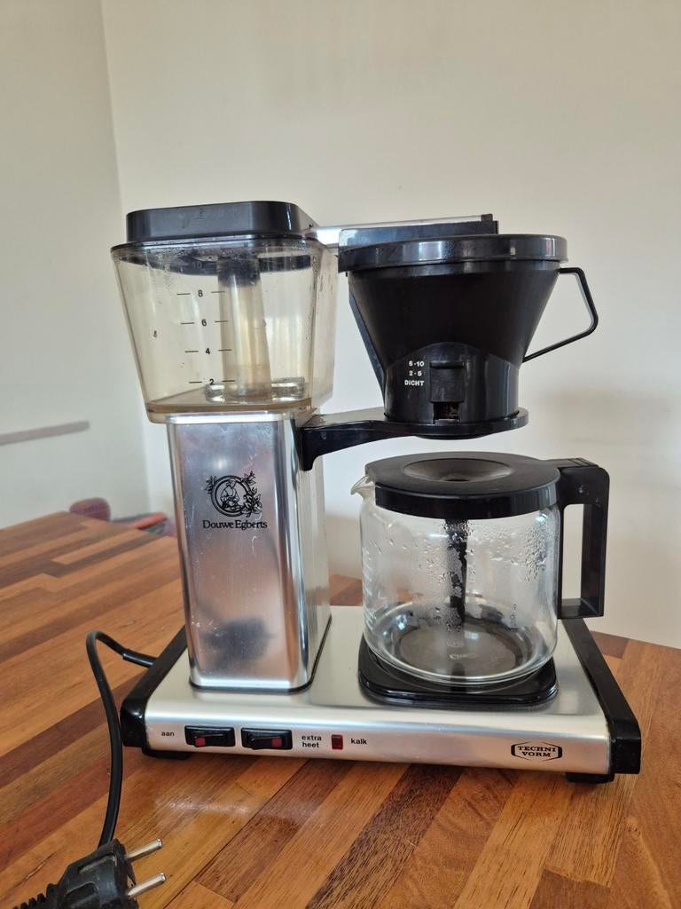 Douwe Egberts Technivorm Moccamaster Koffiezetapparaat, Witgoed en Apparatuur, Afneembaar waterreservoir, Gebruikt, 10 kopjes of meer