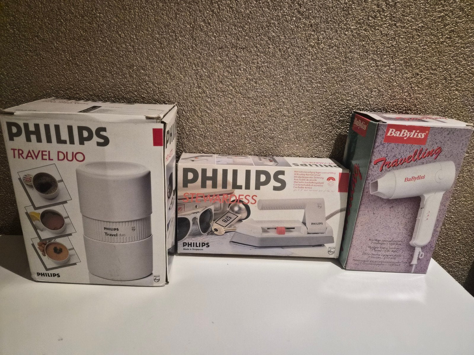 Reisset: Philips Travel Duo, Strijkijzer, BaByliss, Witgoed en Apparatuur, Ophalen, Zo goed als nieuw, Overige typen