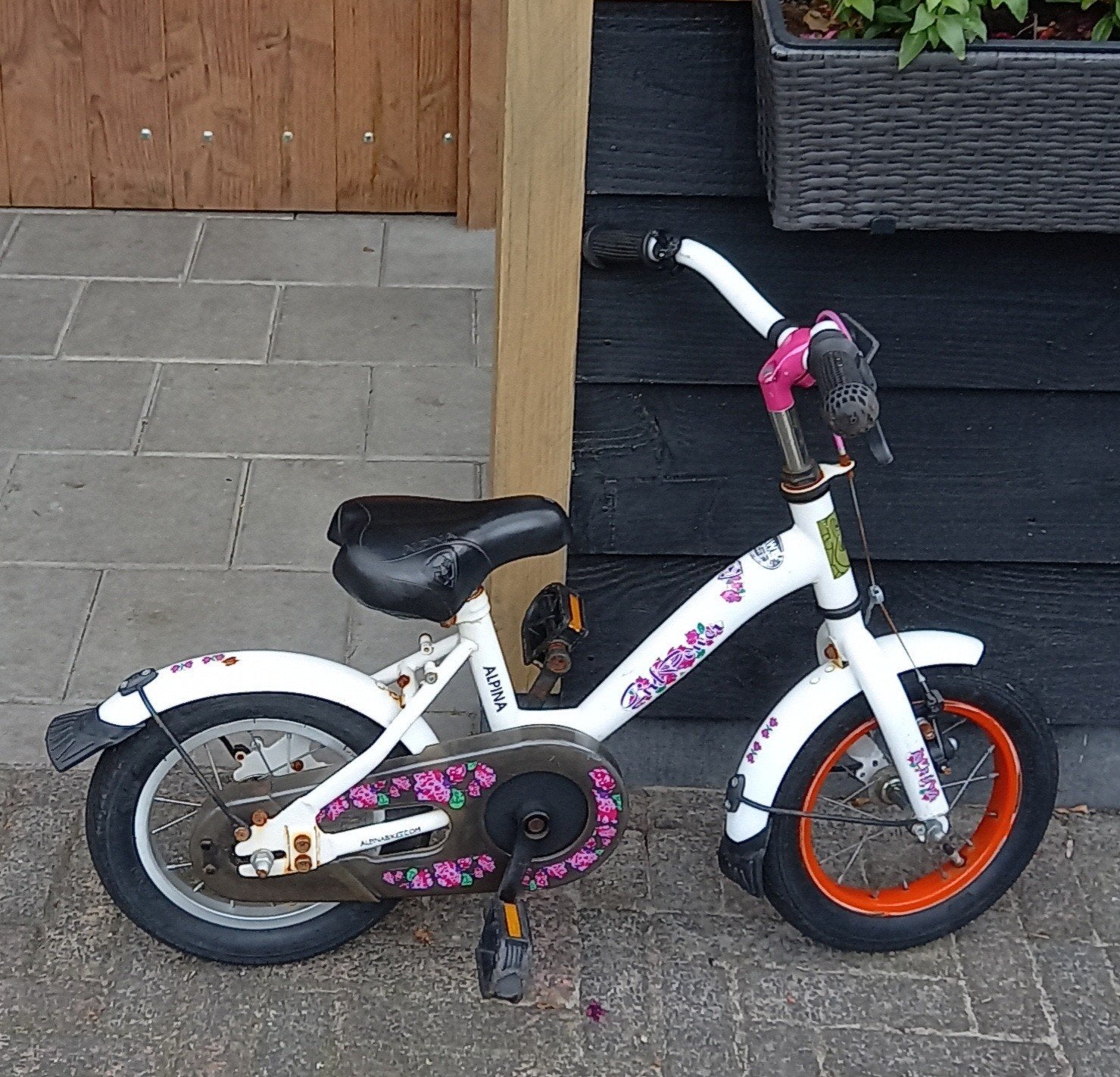 Meisjesfiets 12,5 inch, Ophalen, Gebruikt, 14 inch of minder