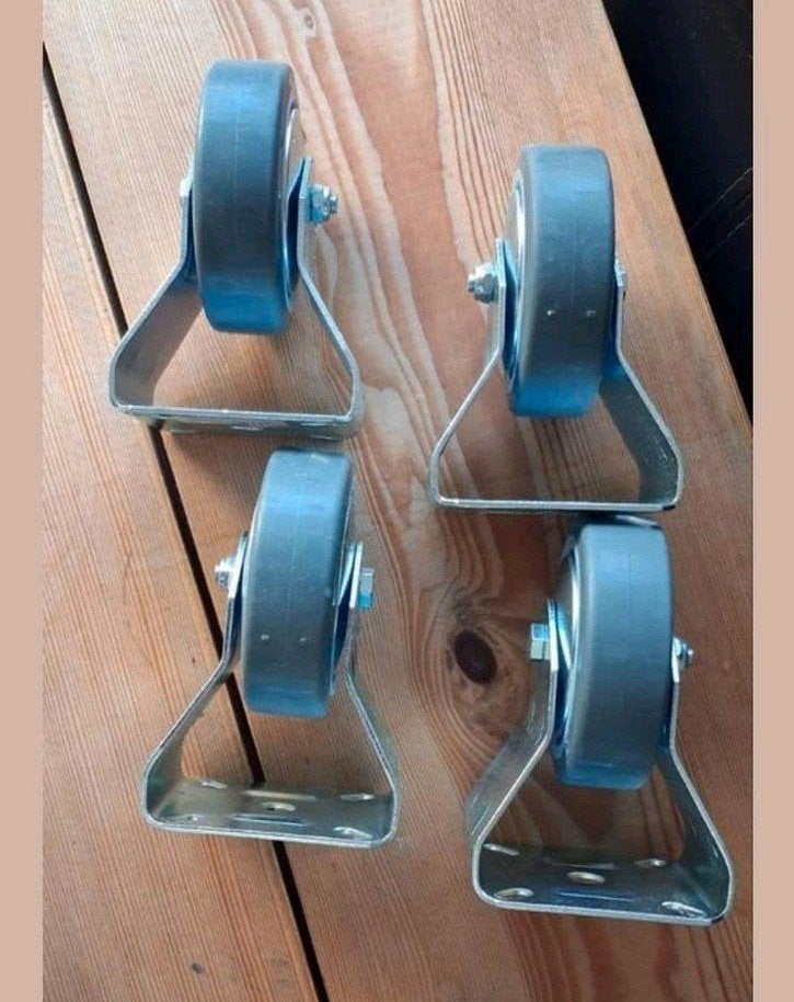 Set van 4 bokwielen voor meubels of karren, Ophalen of Verzenden, Nieuw