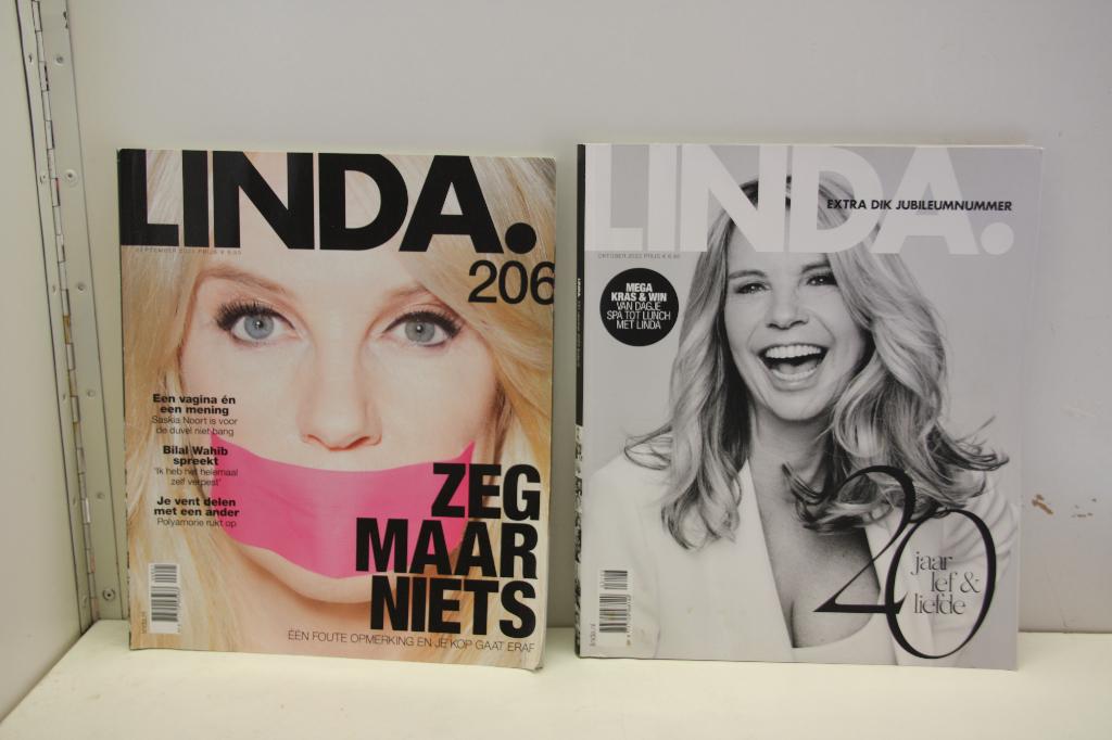 LINDA. Magazines uit de jaren 2021 en 2023. 2 stuks., Ophalen of Verzenden, Zo goed als nieuw, Glossy