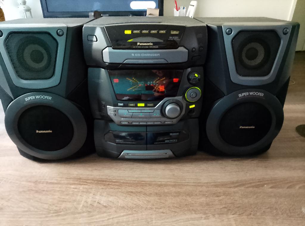 Panasonic Stereo Set, Audio, Tv en Foto, Stereo-sets, Zo goed als nieuw, Cassettedeck, Cd-speler, Tuner of Radio, Speakers, Overige merken