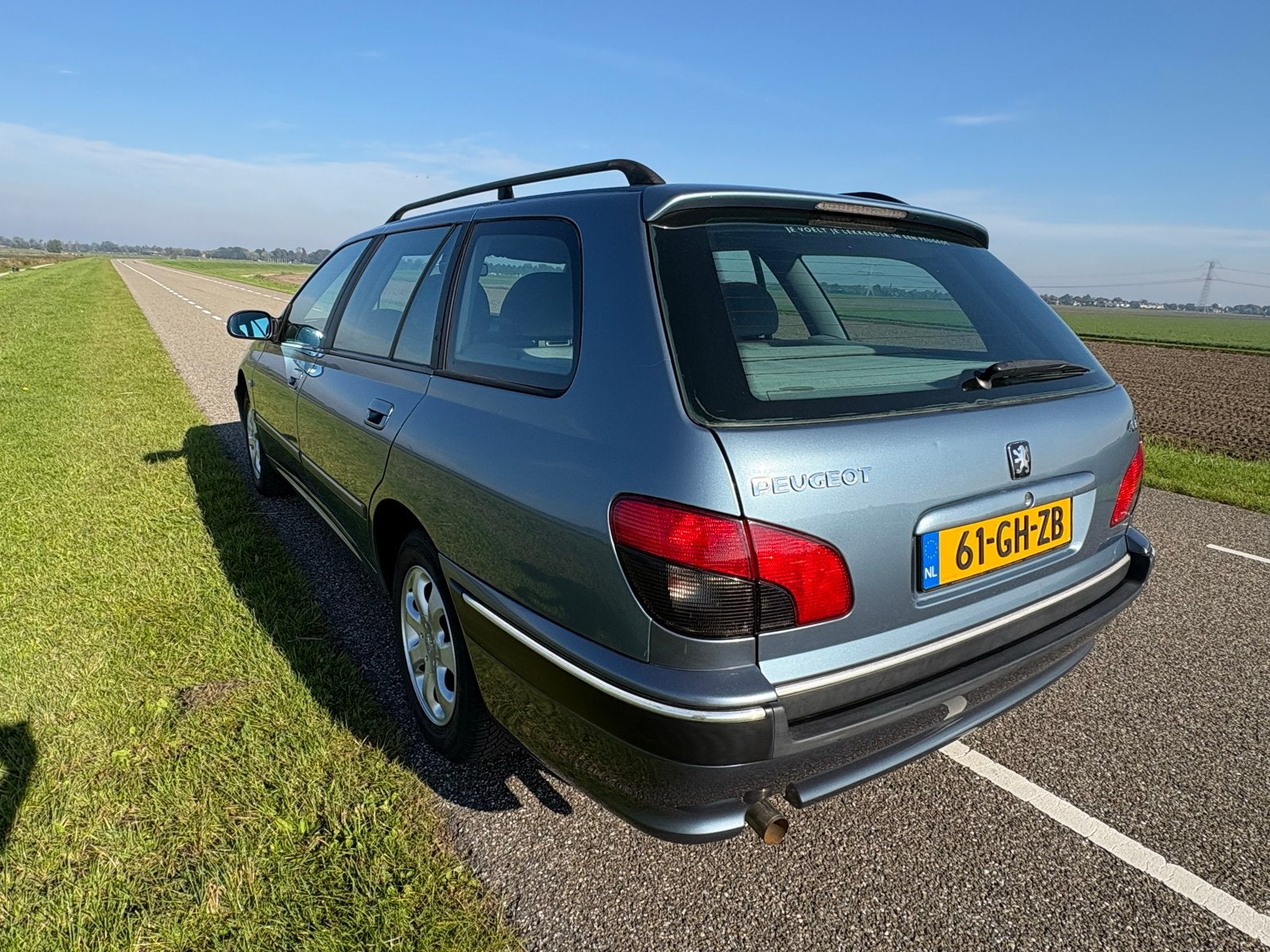 Peugeot 406 Break ST 1.8-16V 1e eigenaar UNIEK lage kmstand!, Auto's, 4 cilinders, Blauw, Stationwagon, Grijs