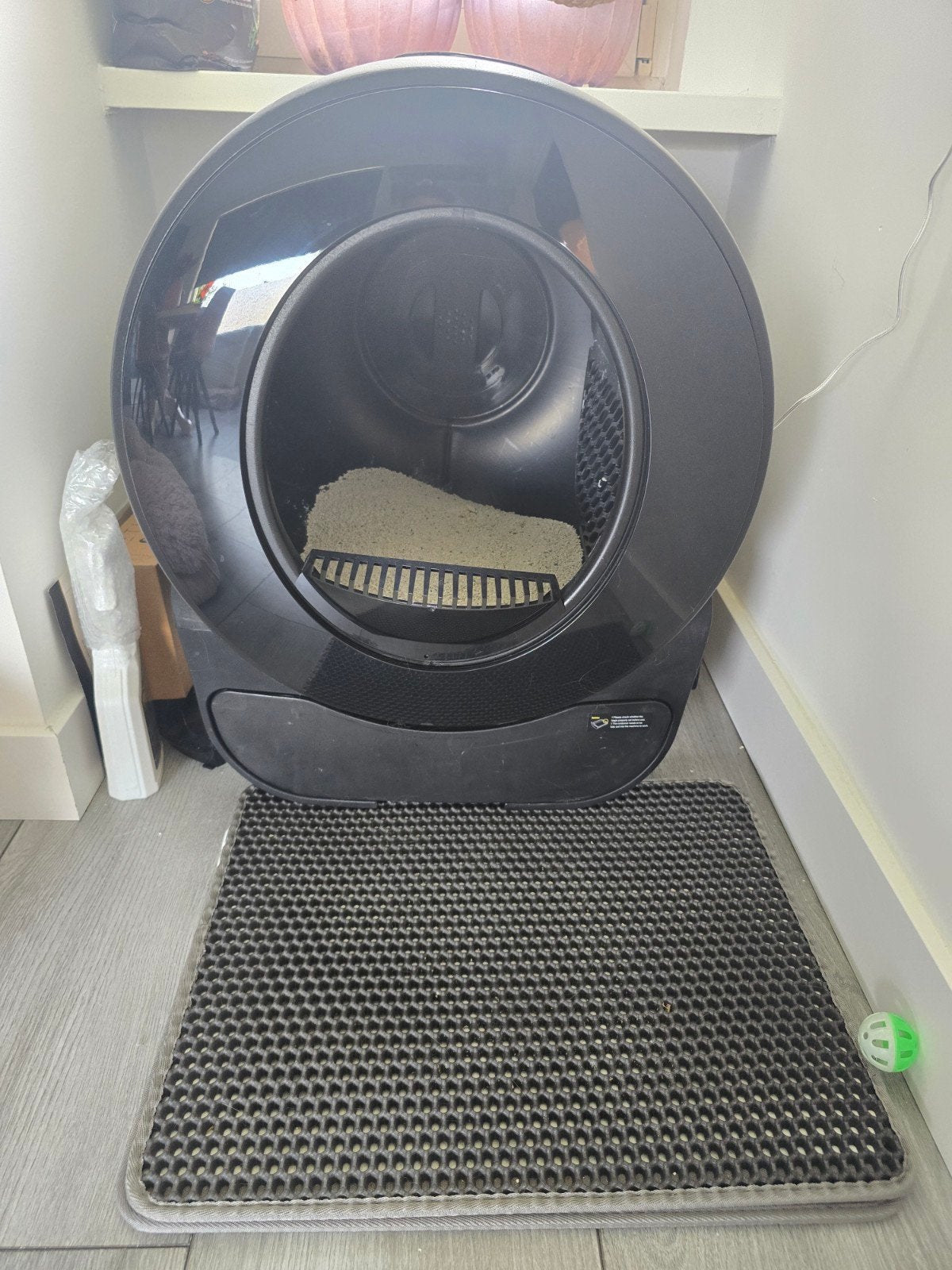 Petlux v3 XXL zwarte automatische kattenbak, Dieren en Toebehoren, Kattenbakken, Ophalen, Zo goed als nieuw