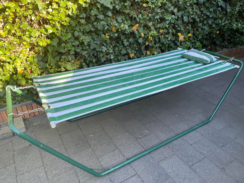Hangmat met standaard, Ophalen, Zo goed als nieuw, Met standaard