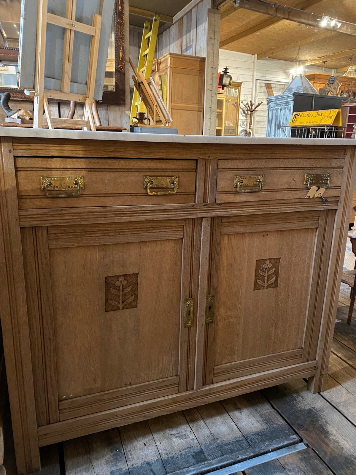 Landelijk brocante kast Frans commode, Ophalen