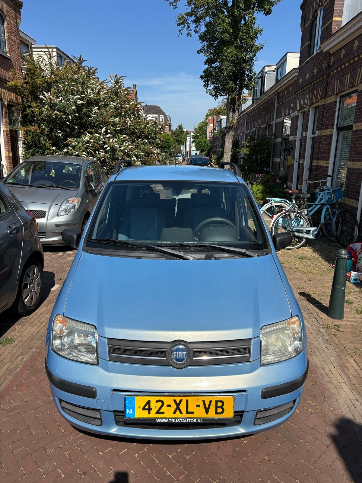 Fiat Panda 1.2 60PK 2007 Blauw (APK tot jul 2027), Voorwielaandrijving, Stof, Handgeschakeld, Particulier