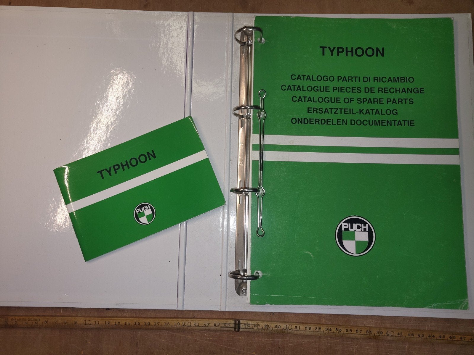 Onderdelen catalogus plus handleiding Puch Typhoon, Fietsen en Brommers, Handleidingen en Instructieboekjes, Ophalen of Verzenden