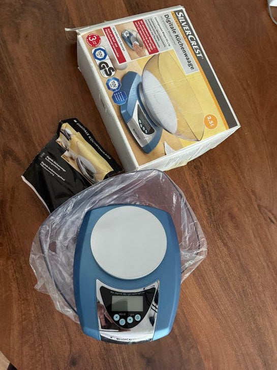 SilverCrest Digitale Keukenweegschaal met Kom - Zo goed als, Ophalen, Minder dan 10 kg, Keukenweegschaal, Fijner dan 1 gram