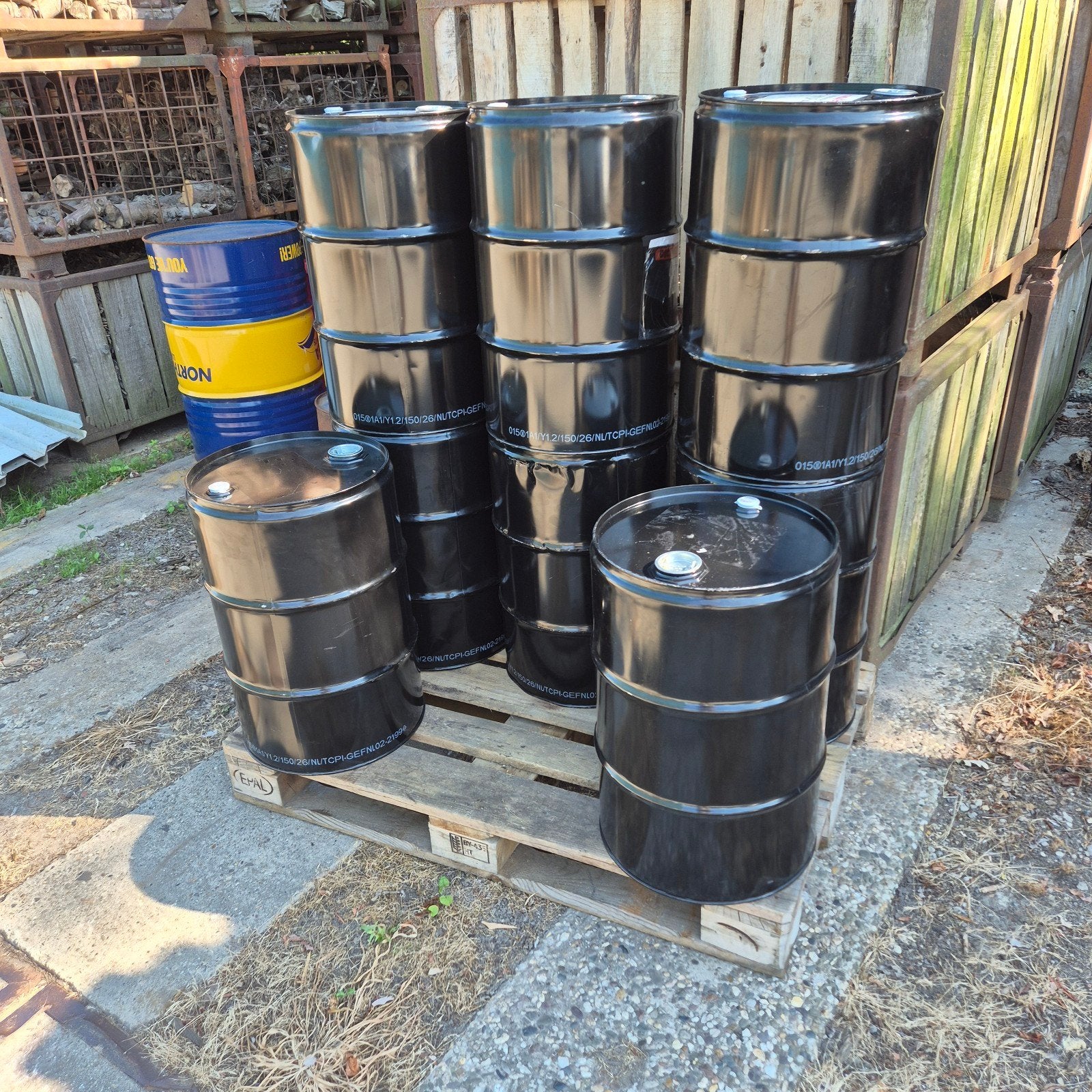 Oliedrums olievaten decoratie industriële reclame 60 liter, Ophalen
