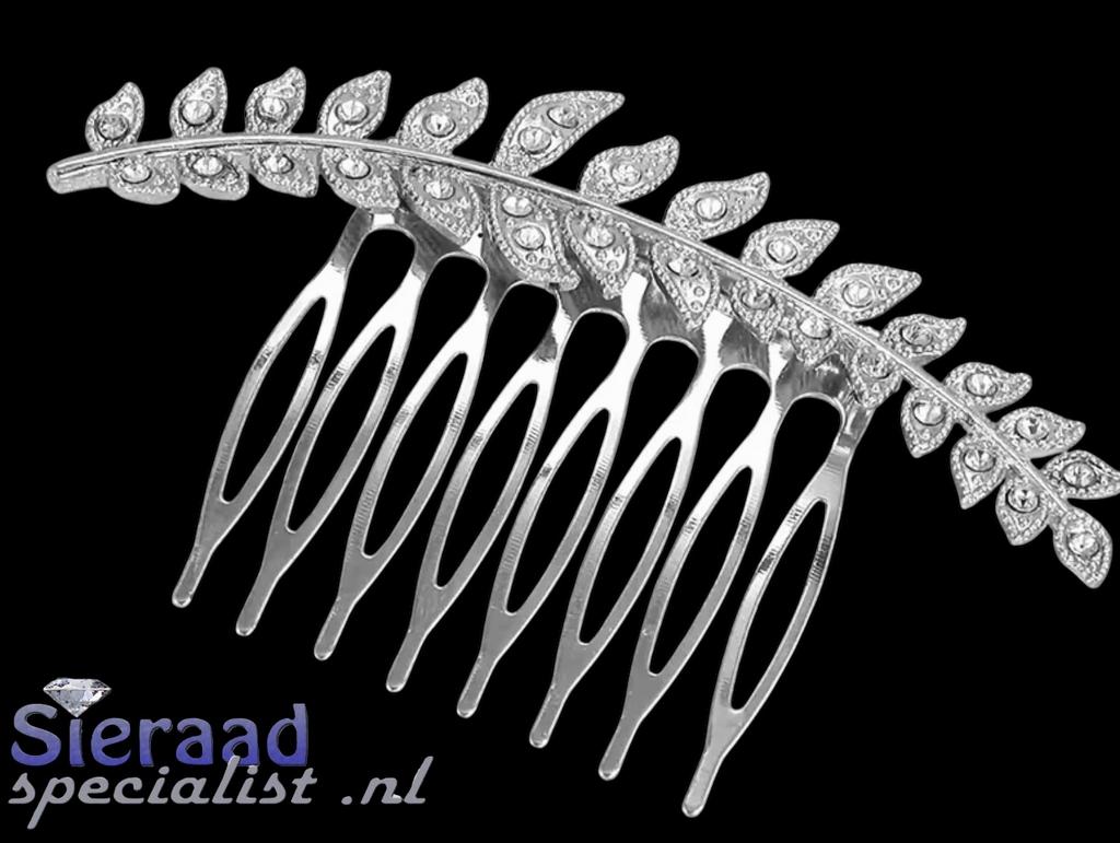 Elegante haarkam met strass, Haarspeld, Ophalen of Verzenden, Sieraadspecialist, Nvt