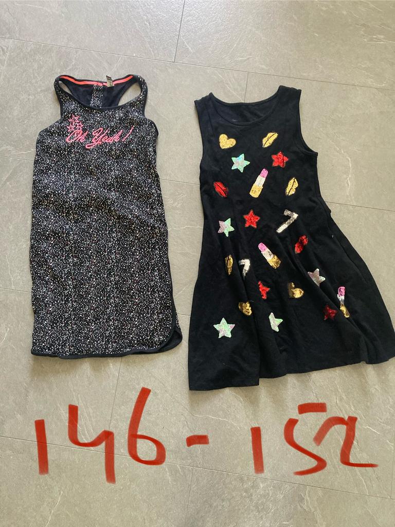 Meisjes jurken 146 152, Kinderen en Baby's, Kinderkleding | Maat 146, Ophalen of Verzenden, Zo goed als nieuw, Meisje, Jurk of Rok