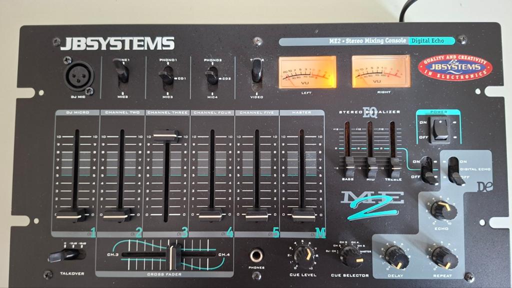 JB SYSTEMS ME2 DJ Mixer - 4-kanaals met effecten, Ophalen, Gebruikt, Dj-set, Overige merken