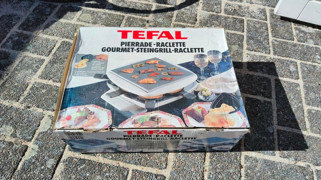 Tefal Pierrade Raclette Gourmet-Steingrill-Raclette, Ophalen of Verzenden, Gebruikt, 4 t/m 7 personen