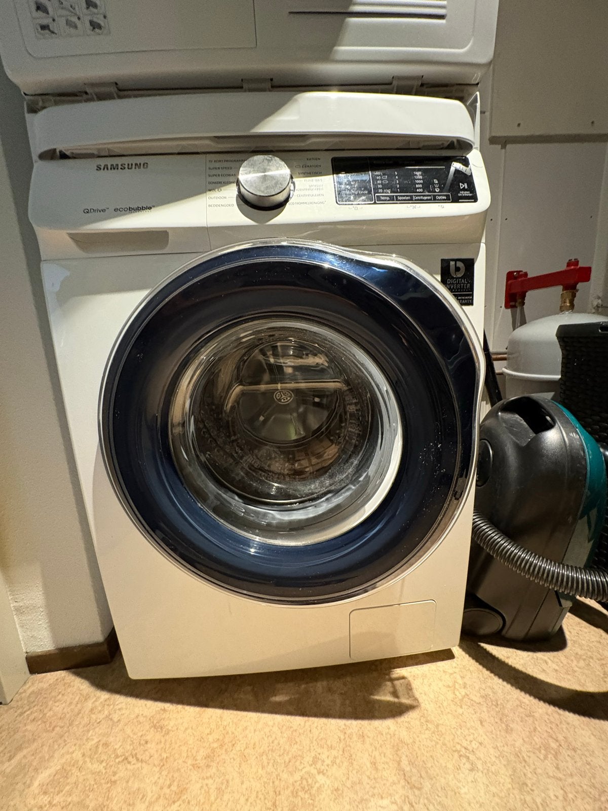 Samsung WW8BM642OBW/EN Wasmachine 8 kg EcoBubble Q-Drive, Witgoed en Apparatuur, Ophalen, 1200 tot 1600 toeren, 8 tot 10 kg, Zo goed als nieuw