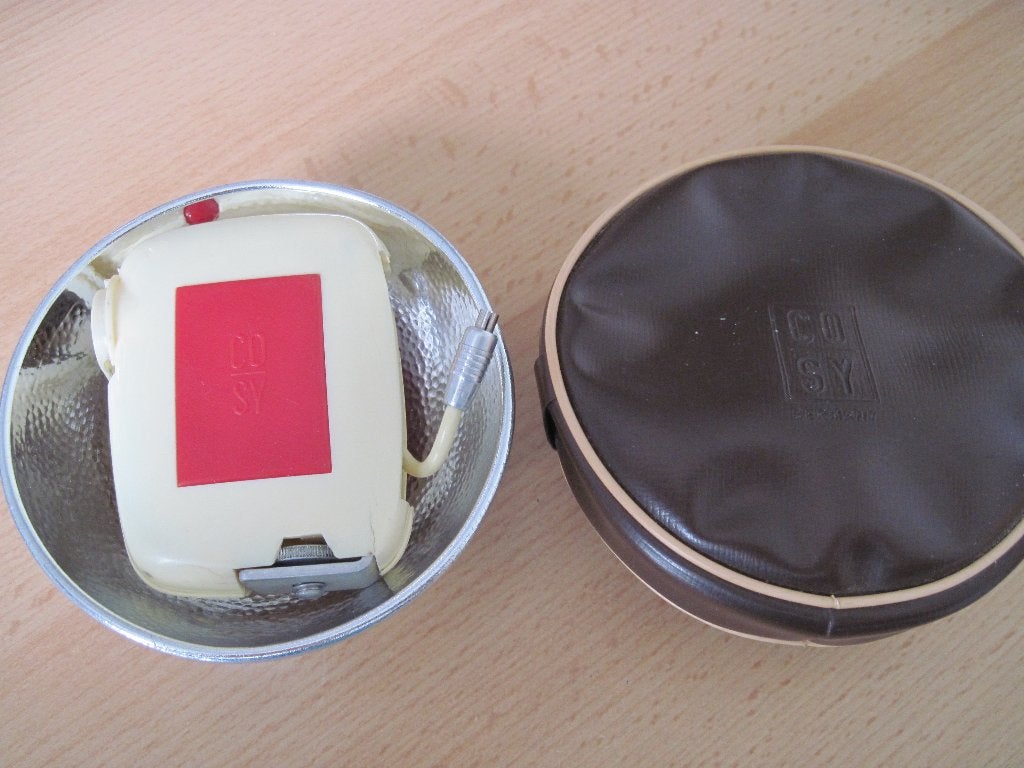266 - CO SY Lampjesflitser/Condensator Blitzleuchte in etui, Verzamelen, Ophalen of Verzenden, 1960 tot 1980, Flitser