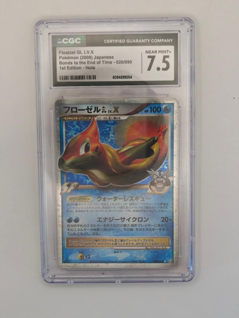 Floatzel GL LV.X Pokémon Kaart (2008) Japans CGC 7.5, Ophalen of Verzenden, Zo goed als nieuw, Losse kaart