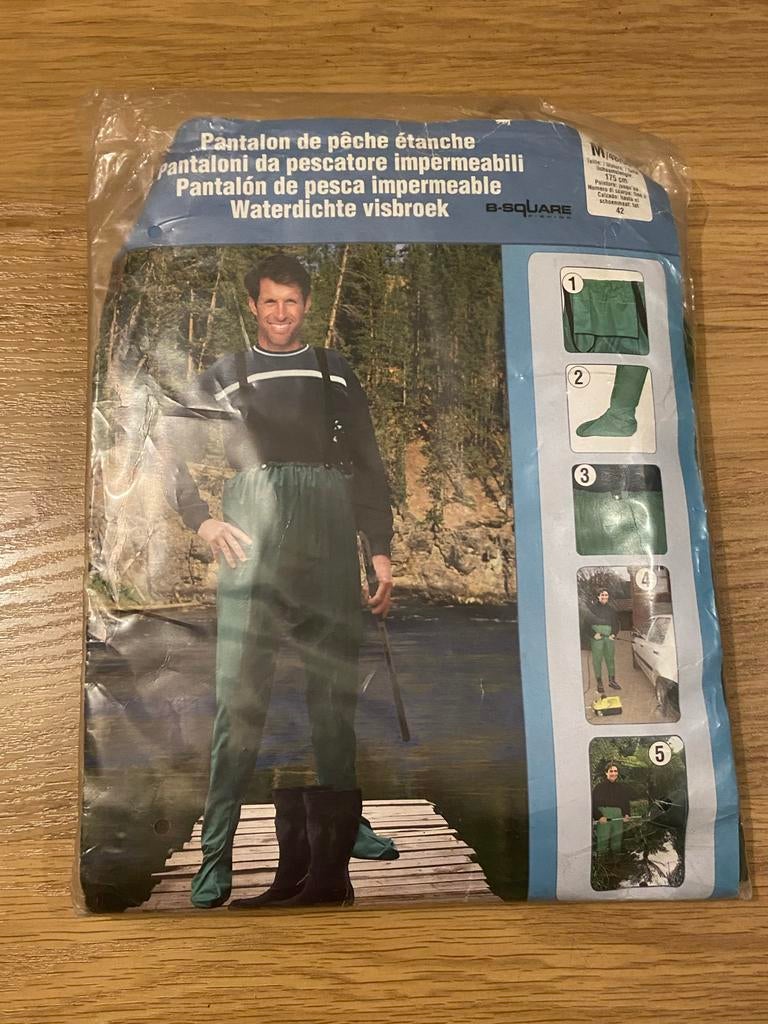 Nieuwe waterdichte visbroek - Maat M/48-50, schoenmaat 42, Ophalen of Verzenden, Nieuw, Kleding