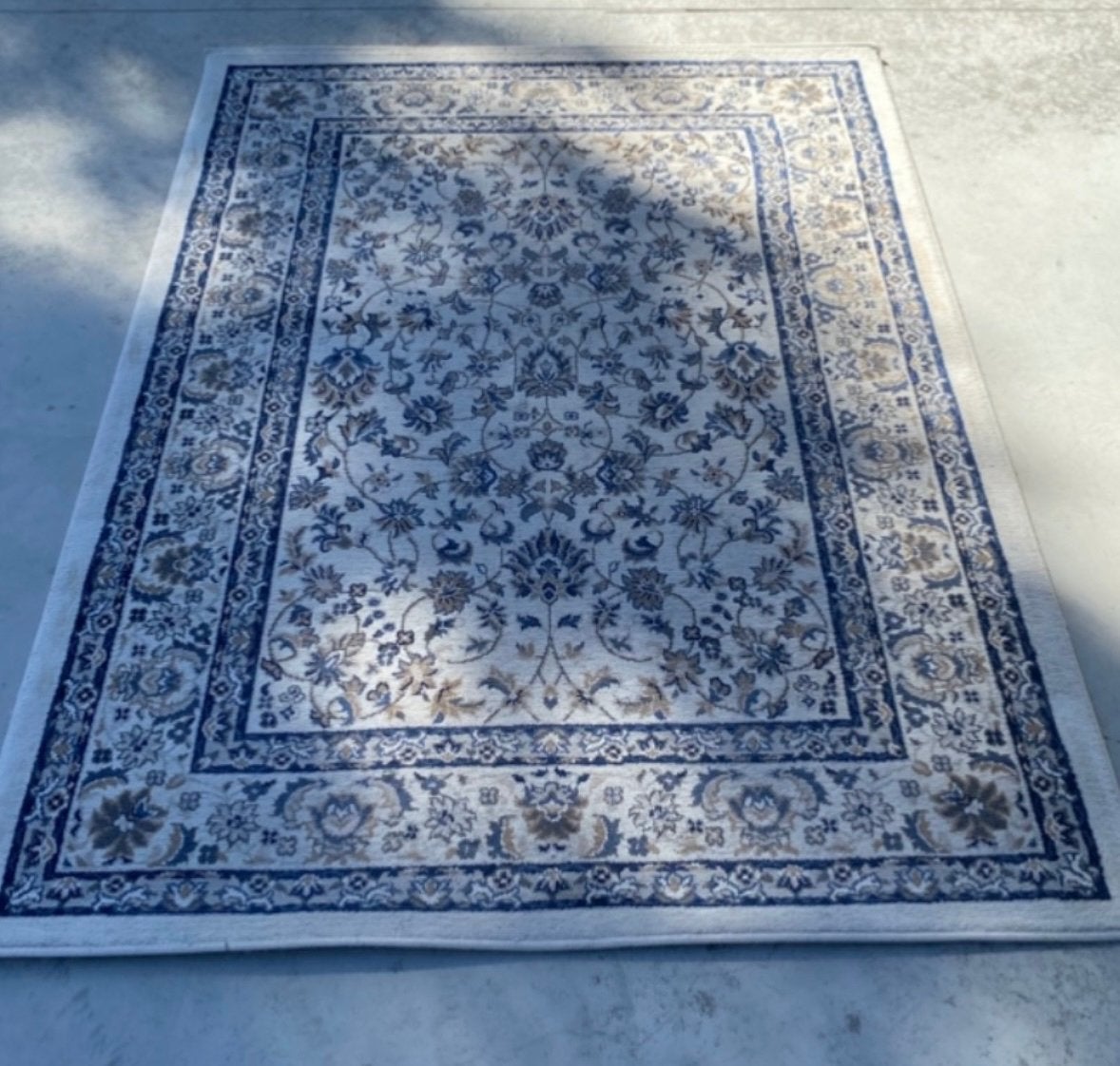 Ikea vloerkleed, Blauw, 200 cm of meer, Ophalen of Verzenden, Zo goed als nieuw