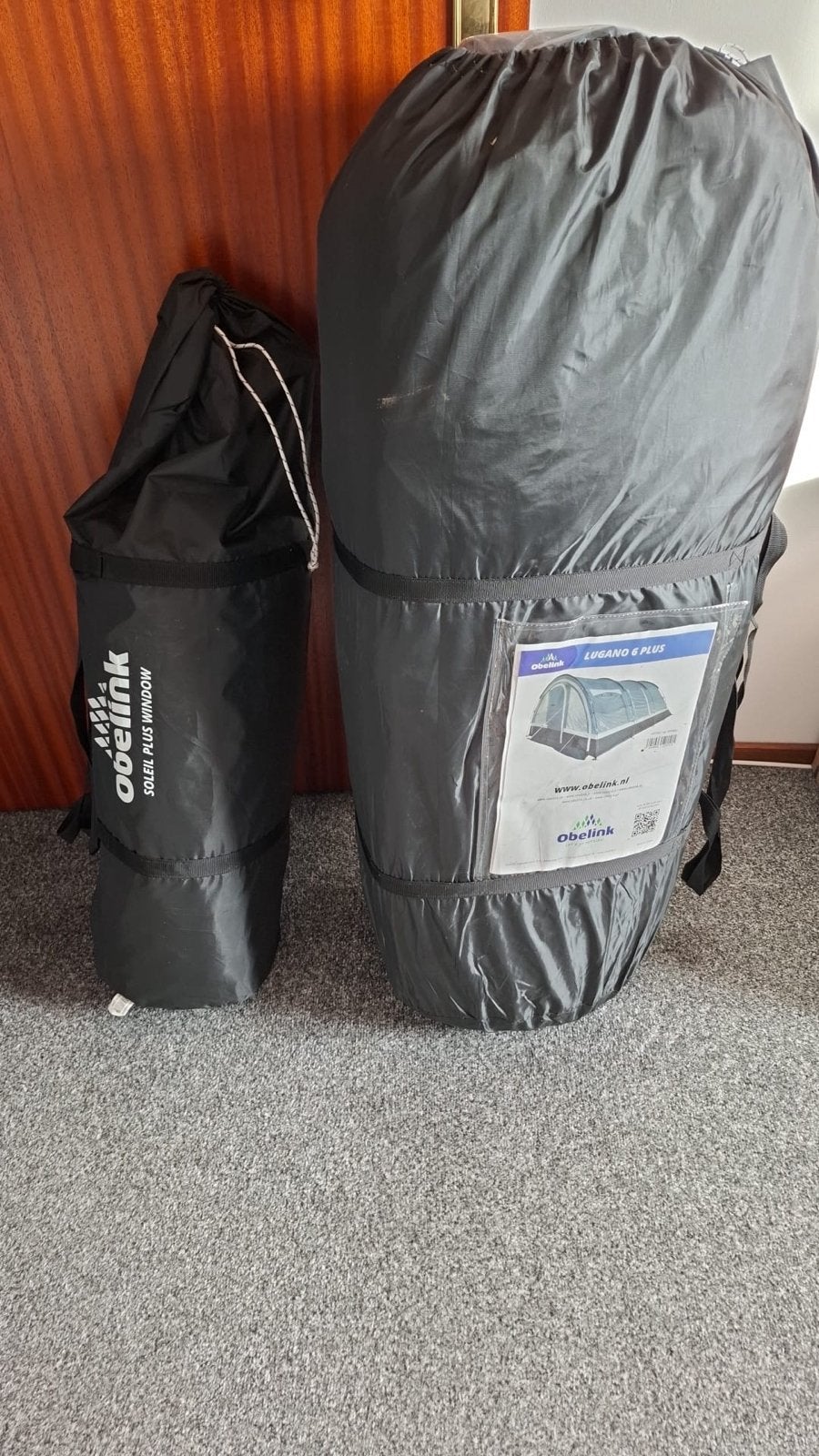 Obelink Lugano 6 Plus tunneltent met extra luifel, Caravans en Kamperen, Tenten, Ophalen, Gebruikt, Meer dan 6