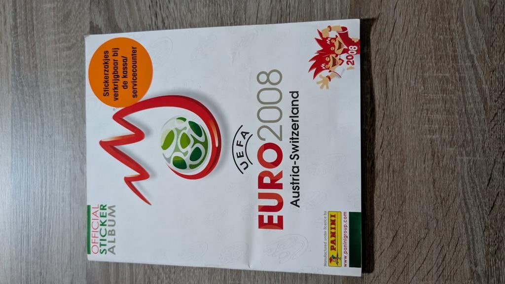 EK 2008 stickeralbum (incompleet, 19 stickers), Ophalen of Verzenden, Zo goed als nieuw, Sport