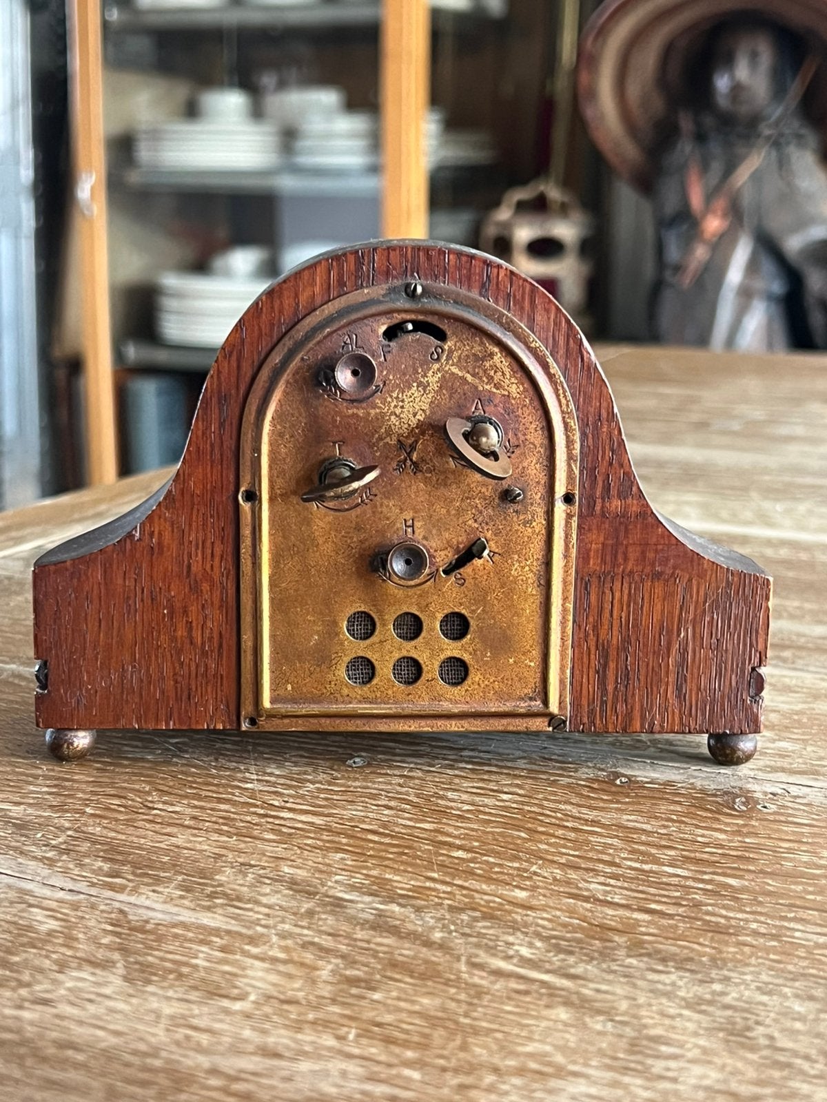 Antiek schouw klokje, Ophalen of Verzenden