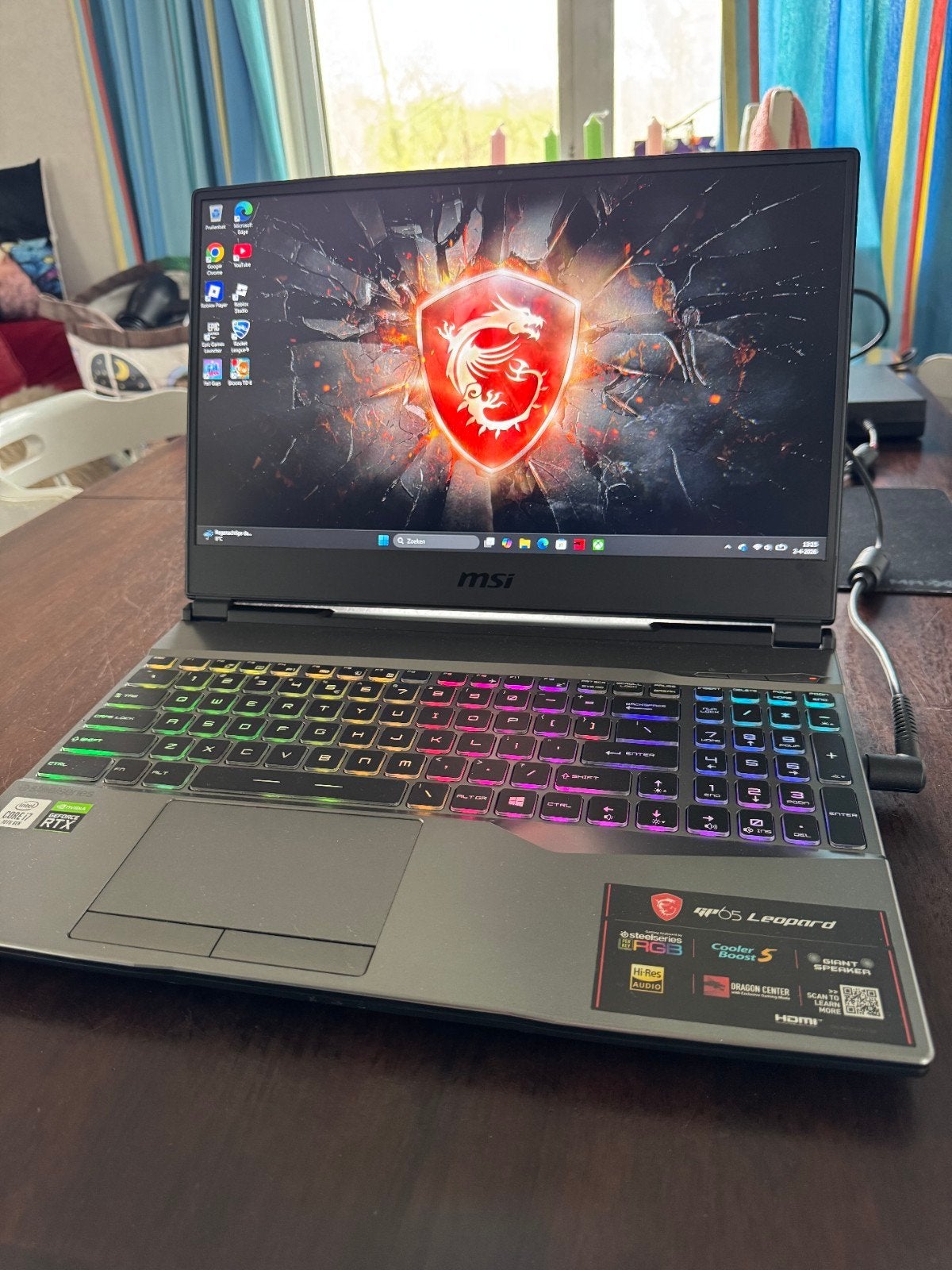 Msi GP65 Leopard Game Laptop Nieuw Staat, Computers en Software, Windows Laptops, Zo goed als nieuw, 15 inch, 4 Ghz of meer, Gaming
