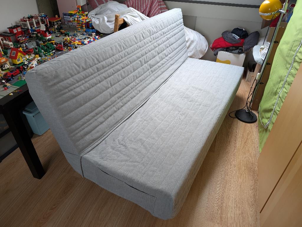 Slaapbank 'Beddinge' IKEA, Huis en Inrichting, Ophalen, Gebruikt, Grijs, Tweepersoons