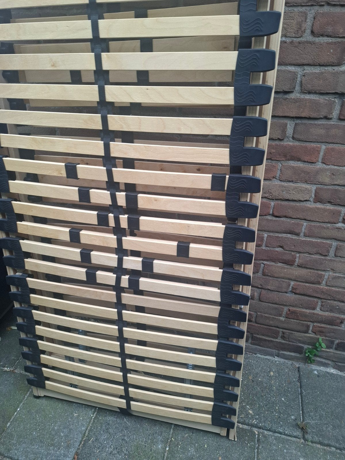 2 stuks lattenbodems 80x200 cm, verstelbaar, Bruin, Ophalen of Verzenden, 80 cm, 200 cm