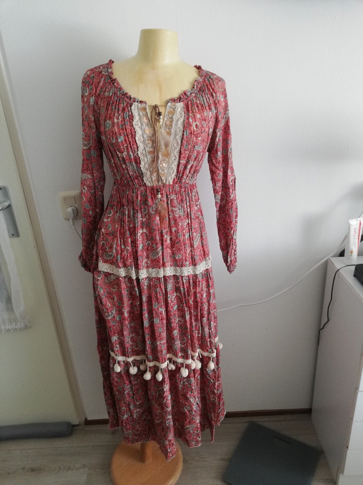 Beeldige maxi jurk mt 36 38 nieuw een plaatje, Kleding | Dames, Overige kleuren, Verzenden, Nieuw, Maat 36 (S)