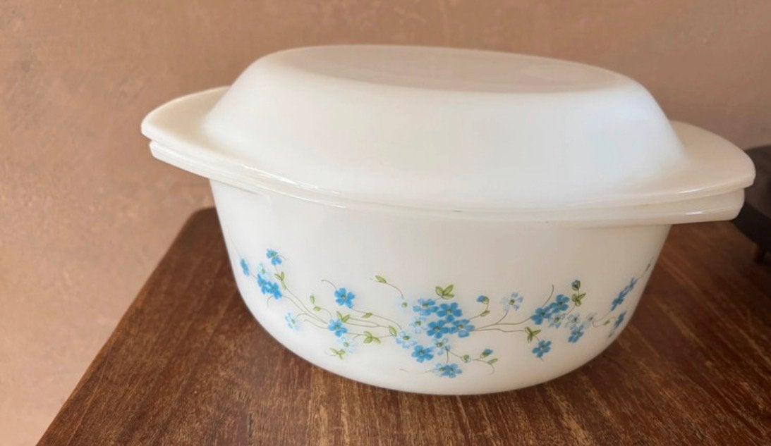 Arcopal schaal-  22cm - met deksel, Ophalen of Verzenden