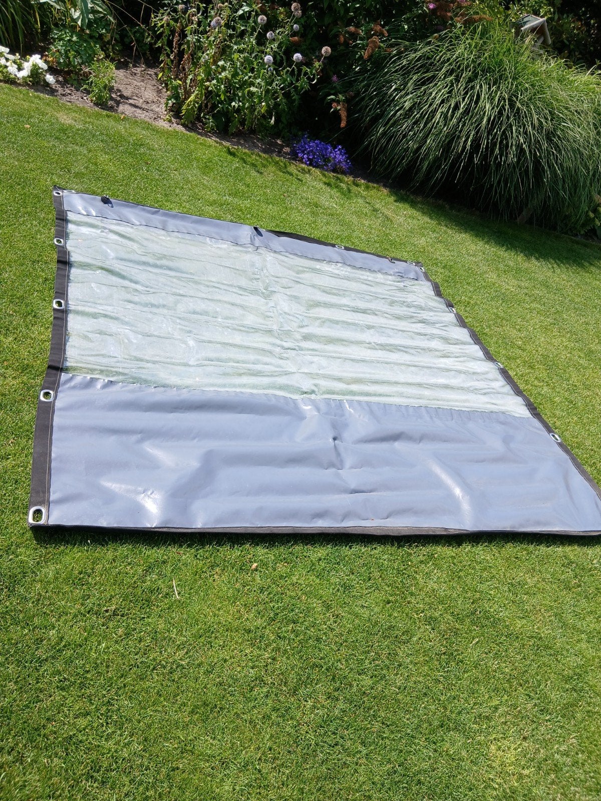 Doek met raam voor overkapping of veranda, Tuin en Terras, Overkappingen, Ophalen, Gebruikt