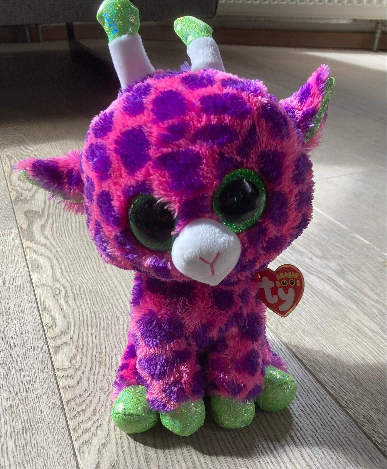 Beanie Boo's knuffel Gilbert - Paars/Roze Geit, Kinderen en Baby's, Ophalen, Overige typen, Middelgroot (20 tot 80 cm), Meerkleurig