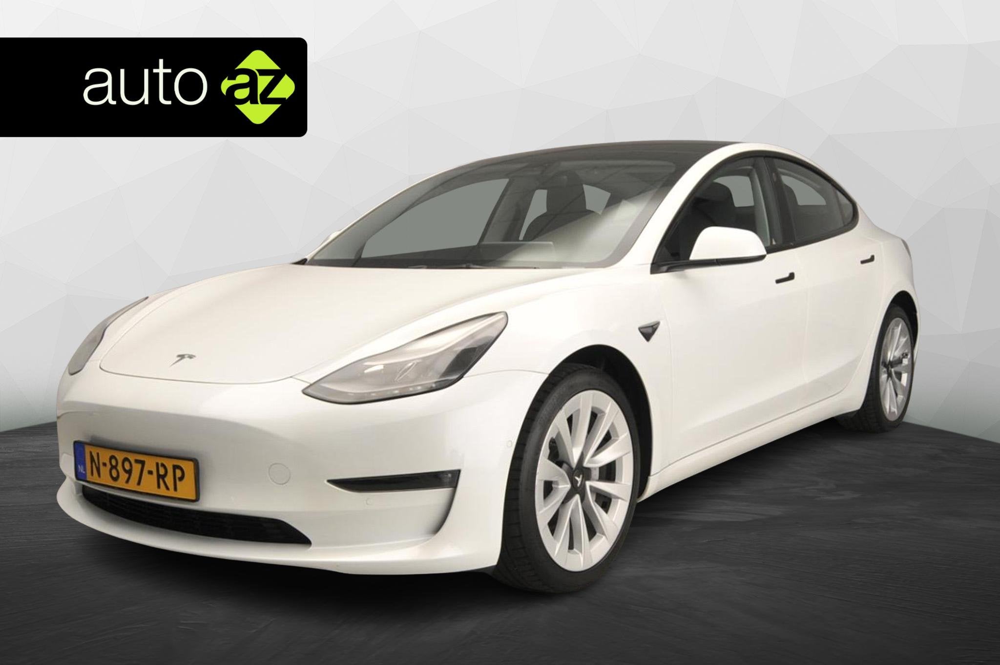 Tesla Model 3 Long Range AWD 75 kWh SoH 93,7%| Full Self Dri, Auto's, Tesla, Automaat, Stof, Gebruikt, Wit