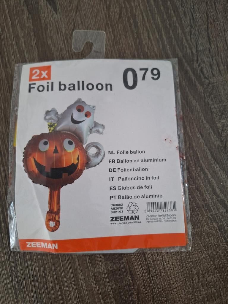 Folie ballon, Ophalen of Verzenden, Nieuw, Button of Speldje