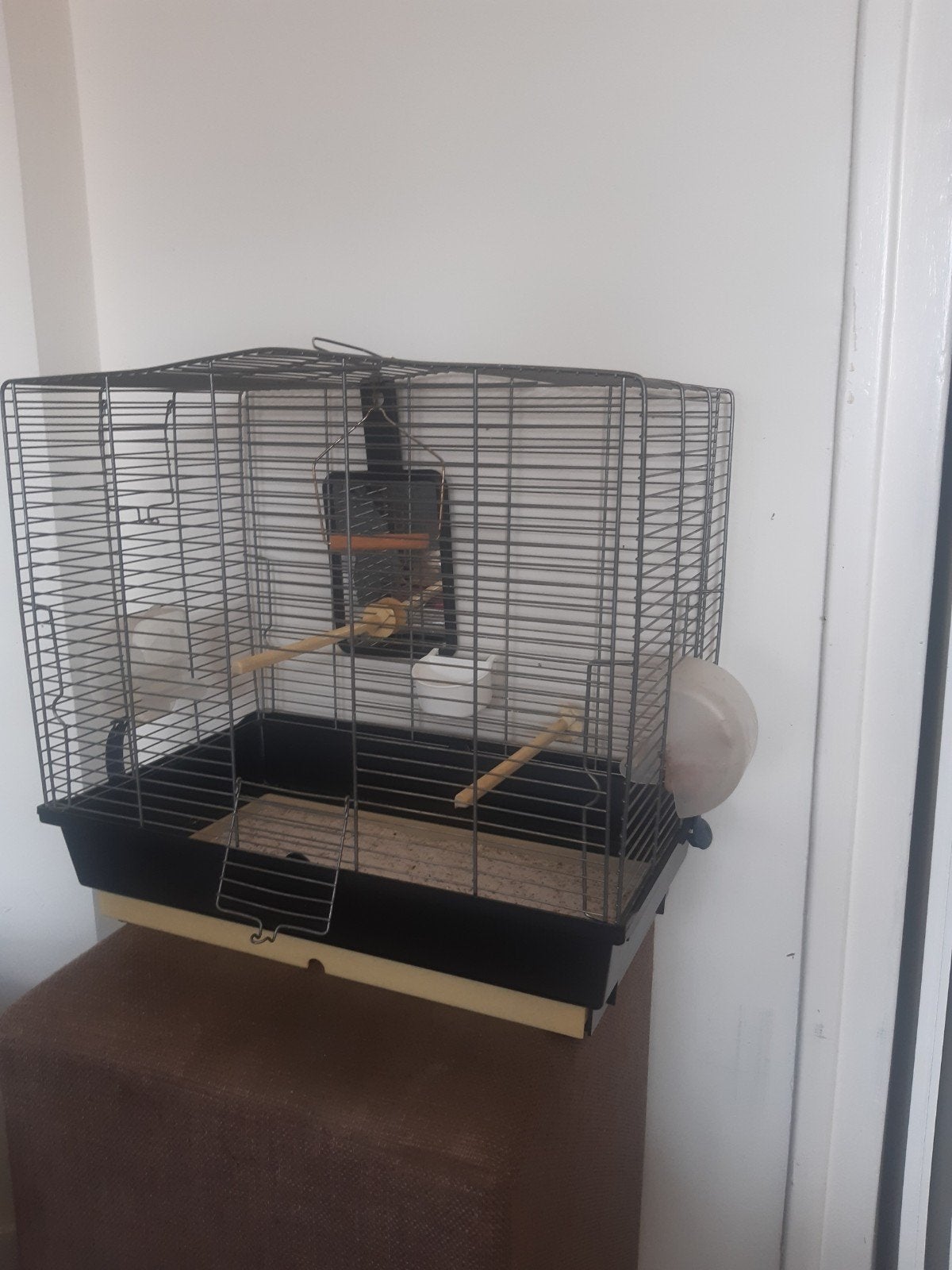 Nette vogel kooi, Ophalen