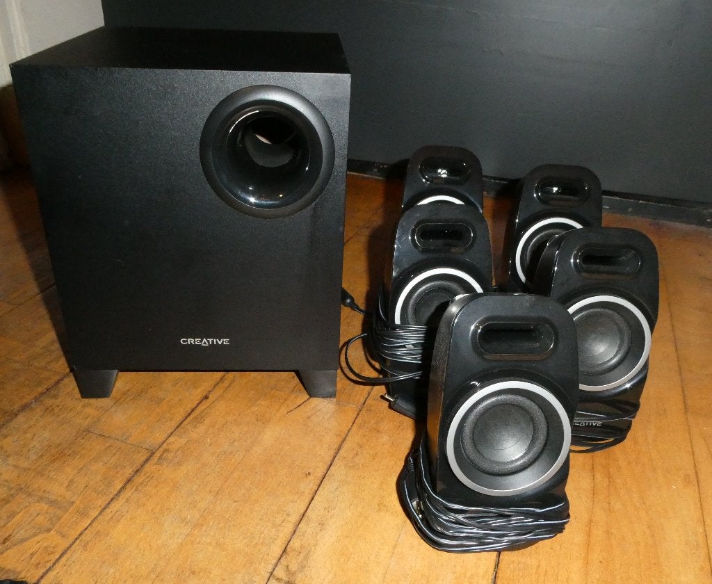 Creative A550 5.1 Speaker set, Computers en Software, Ophalen of Verzenden, Gebruikt, Audiokanaal 5.1, Creatieve