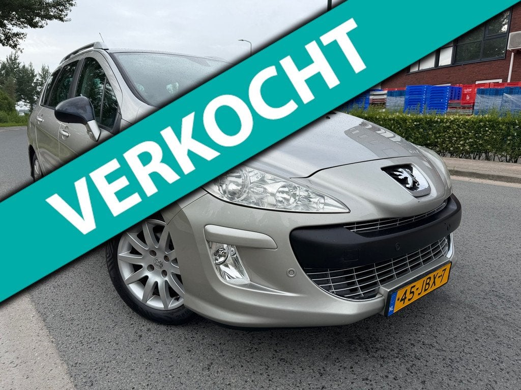 Peugeot 308 SW 1.6 VTi XS Première bj 2009 AIRCO/PANO/CRUIS, Auto's, Peugeot, Voorwielaandrijving, Parkeersensor, Stof, Gebruikt