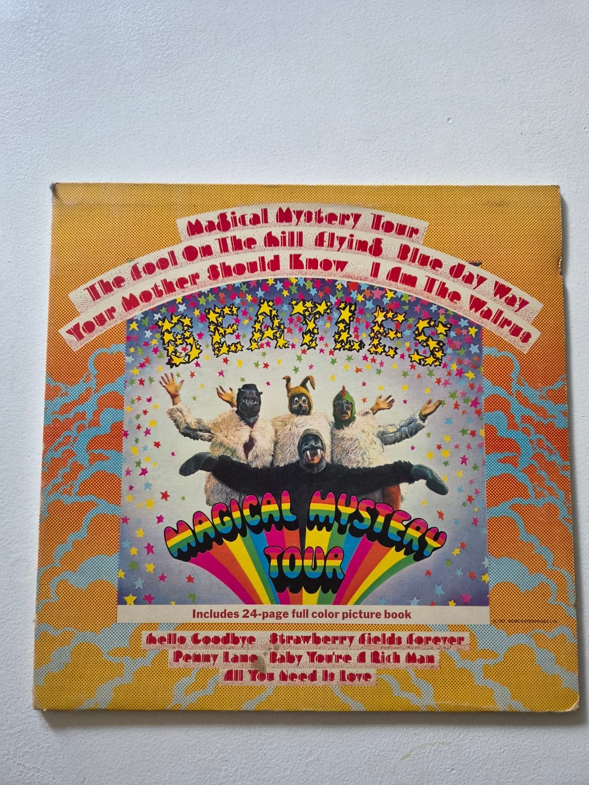 The Beatles - Magical Mystery Tour (Gele LP), Cd's en Dvd's, LP, Gebruikt, Inclusief boekje, Pop