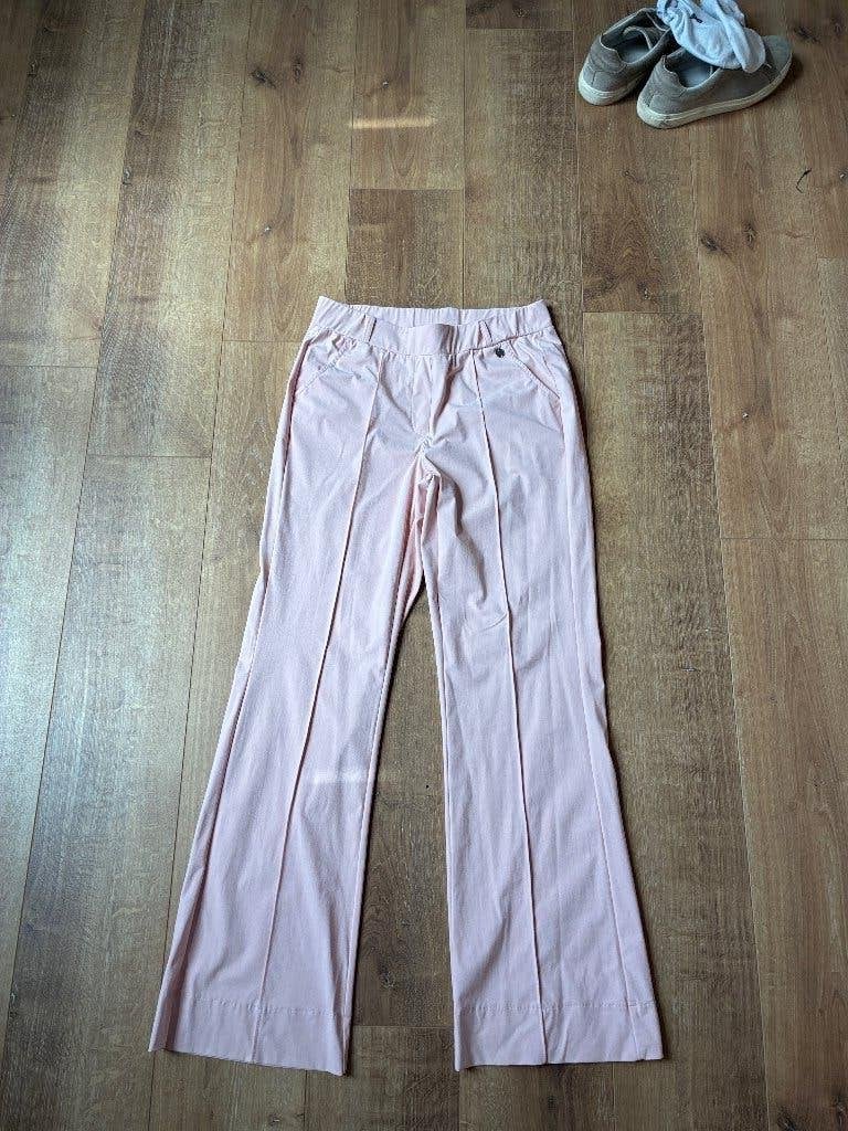 Triple nine travelbroek roze, Flared, maat L, Maat 38/40 (M), Verzenden, Zo goed als nieuw, Roze
