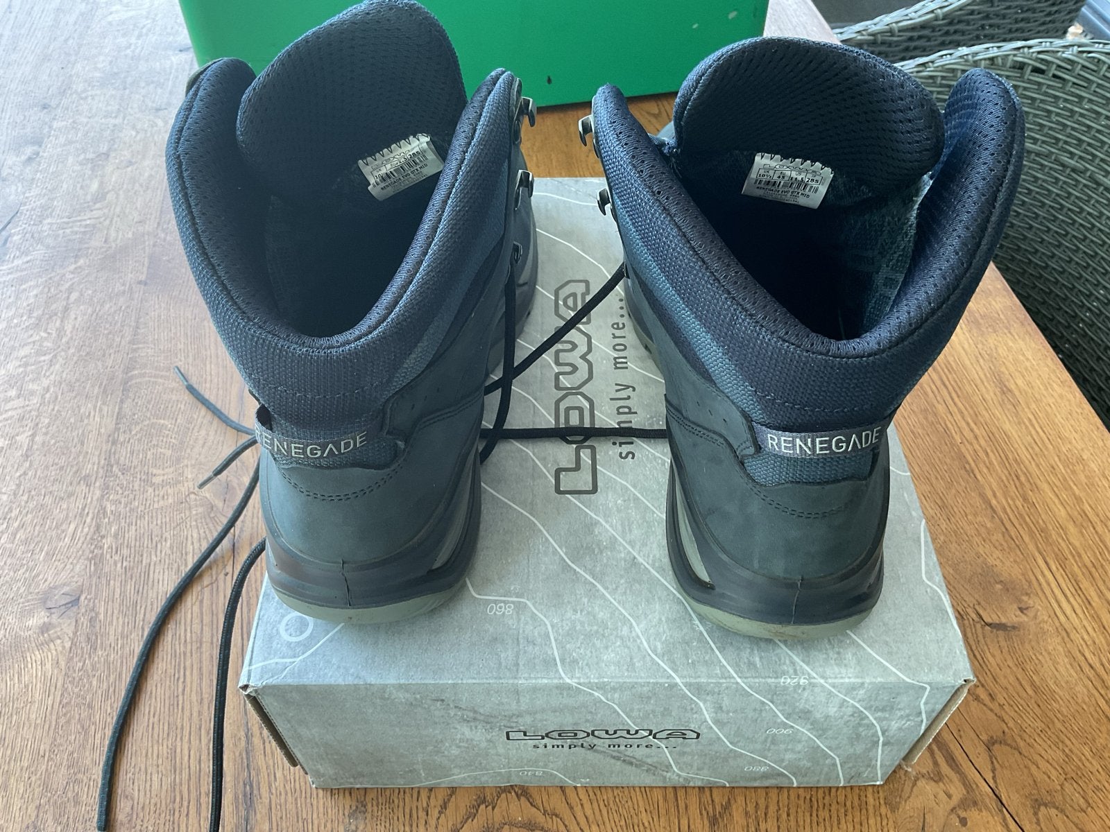 Lowa Renegade Evo GTX Mid wandelschoenen - Maat 45, blauw., Ophalen of Verzenden, Nieuw, Schoenen