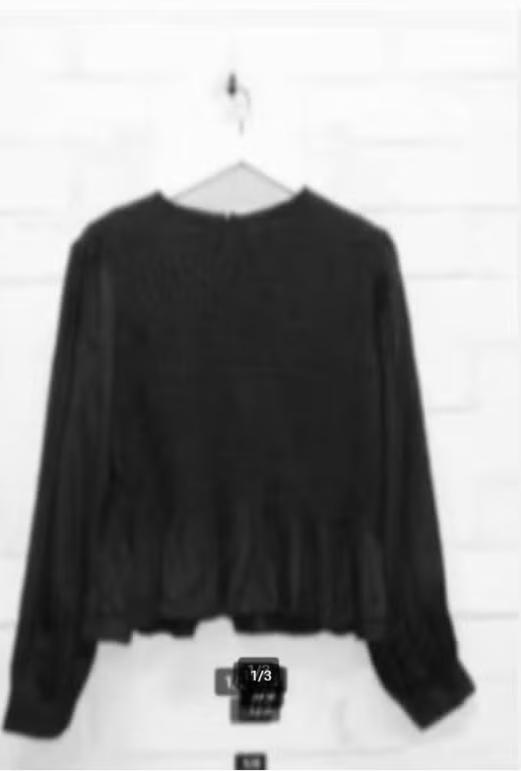 Rough Studios - Prachtige gesmokte blouse maat S - ZGAN, Zwart, Rough Studios, Ophalen of Verzenden, Zo goed als nieuw
