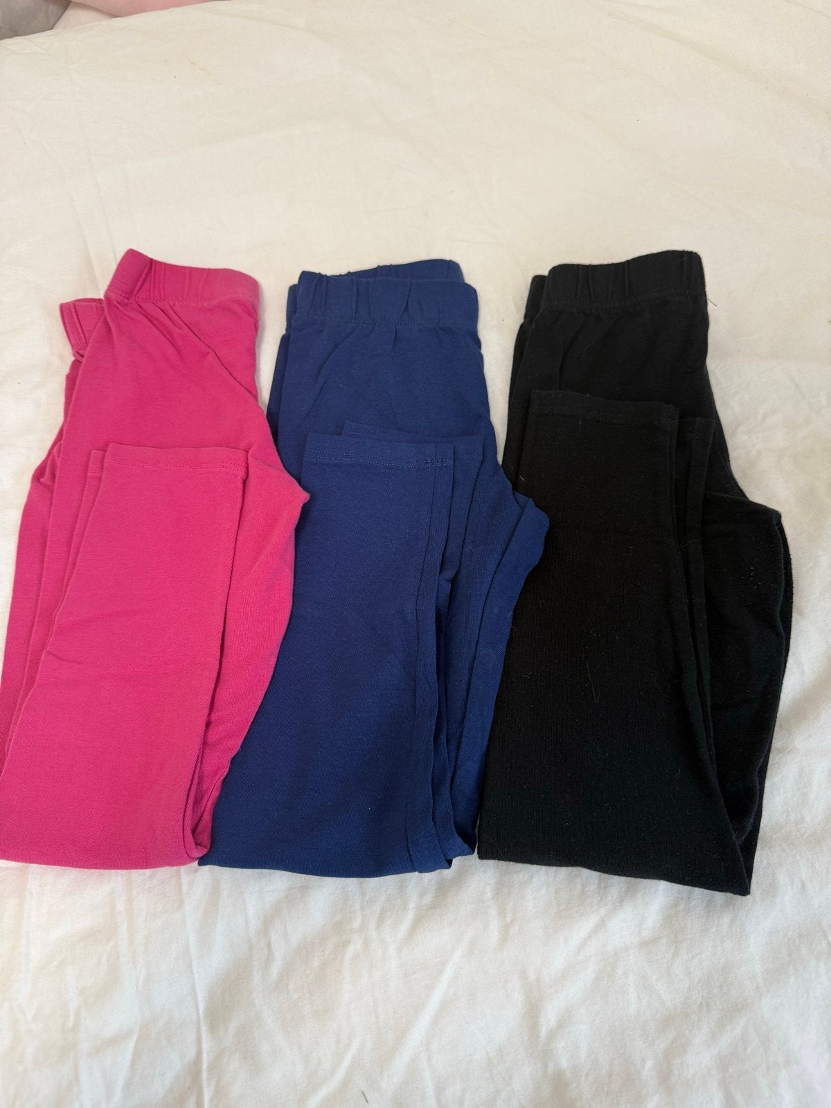 3 Leggings lang maat 104/110, Kleding | Dames, Leggings, Maillots en Panty's, Legging, Overige maten, Ophalen of Verzenden, Roze