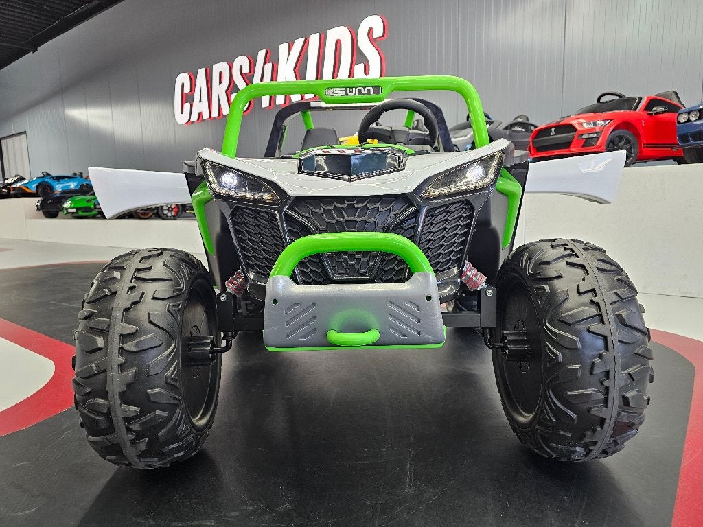 Kinder Buggy 24 volt - 2 persoons - leren zit - met RC, Ophalen of Verzenden, Nieuw, Afstandsbediening