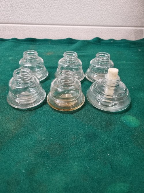 potjes van glas voor allerlei doelen zes stuks, Ophalen of Verzenden, 'T Olde Gre-j, Info@toldegrej.nl, Endepoelstraat 20f Didam
